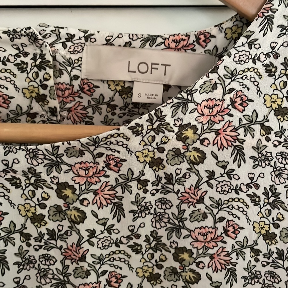 Loft floral peplum top